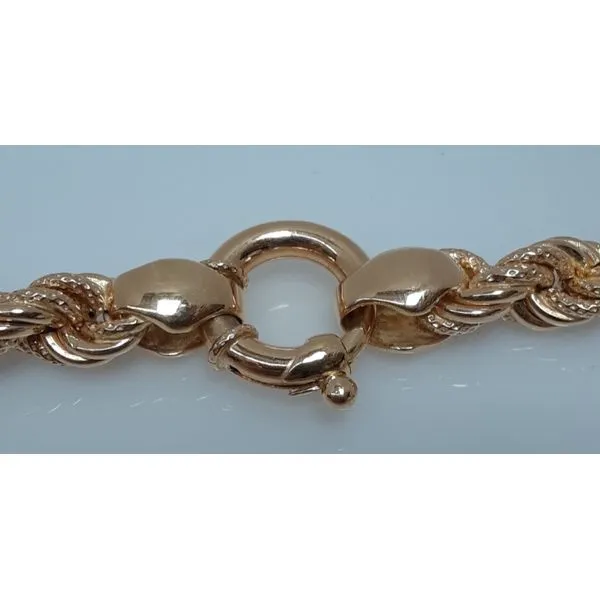 18K Yellow Gold Hollow Rope Chain Image 3 Chipper's Jewelry Bonney Lake, WA