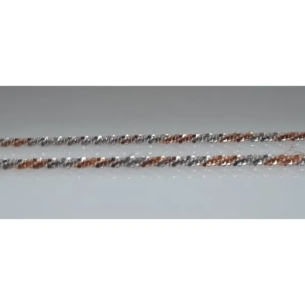 14kt Rose and White Gold Chain with Lobster Clasp Image 2 Chipper's Jewelry Bonney Lake, WA