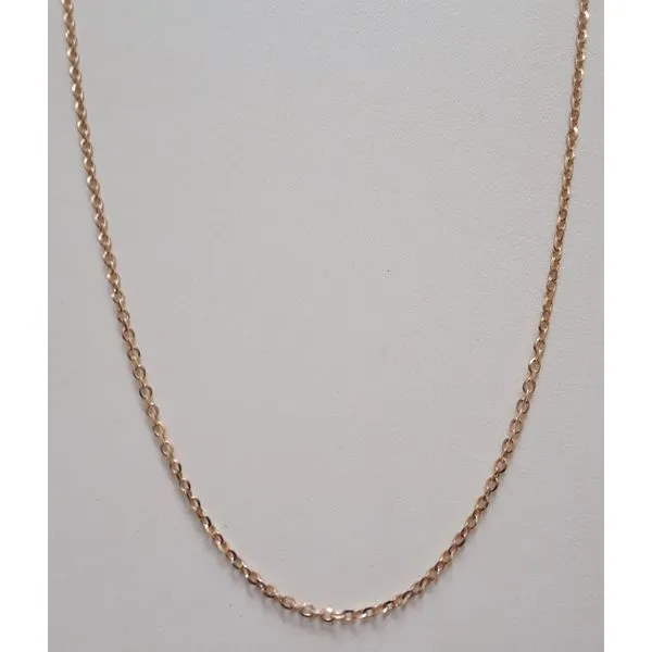 18kt Yellow Gold Cable Chain Chipper's Jewelry Bonney Lake, WA