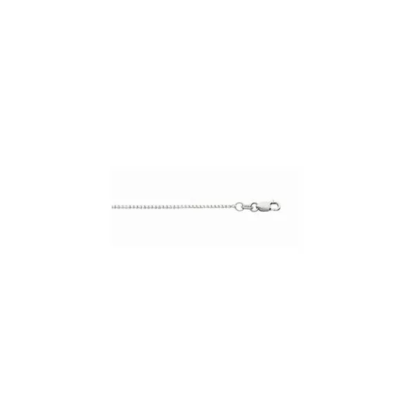 14K White Gold 20" Box Chain Chipper's Jewelry Bonney Lake, WA
