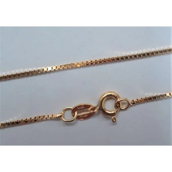 14K Yellow Gold Box Chain Chipper's Jewelry Bonney Lake, WA