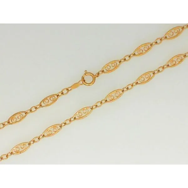 14K Yellow Gold Fancy Link Chain Chipper's Jewelry Bonney Lake, WA