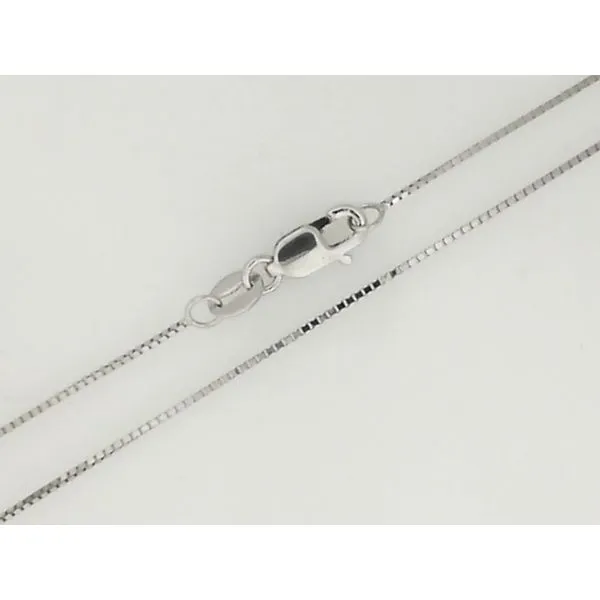 14K White Gold Box Link Chain Chipper's Jewelry Bonney Lake, WA
