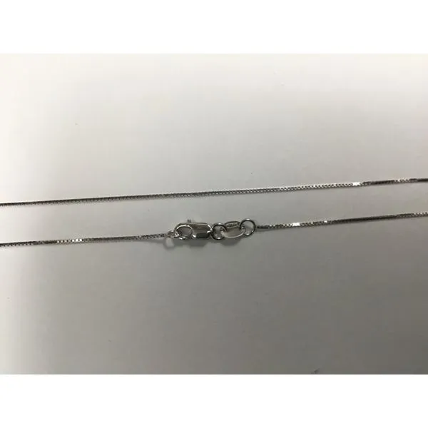 14K White Gold Box Chain Chipper's Jewelry Bonney Lake, WA