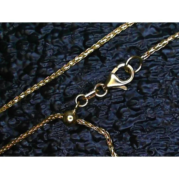 14K Yellow Gold Round Wheat Adjustable Chain Chipper's Jewelry Bonney Lake, WA