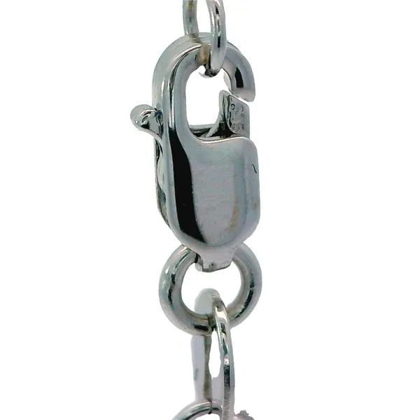14K White Gold Stationed Adj D/C Cable Chain Image 2 Chipper's Jewelry Bonney Lake, WA