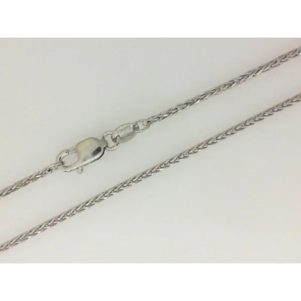 14K White Gold Round Wheat Chain Chipper's Jewelry Bonney Lake, WA