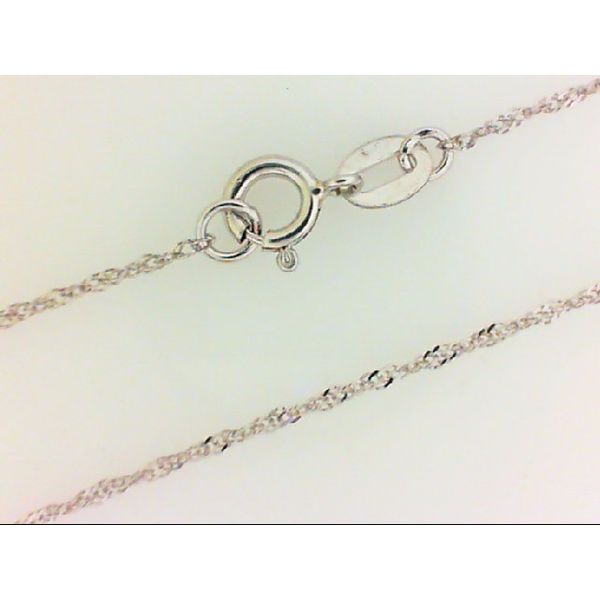 Classic 14K White Gold Singapore Chain Chipper's Jewelry Bonney Lake, WA