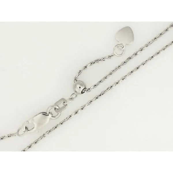 14K White Gold Rope Chain Chipper's Jewelry Bonney Lake, WA