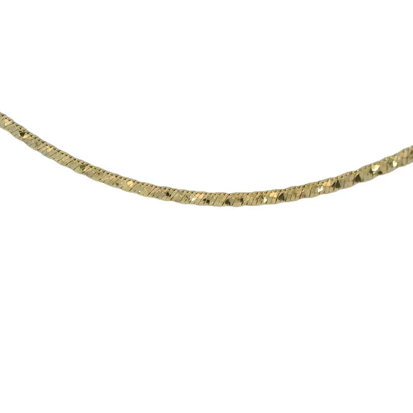 14K Yellow Gold 16" Diamond Cut Snake Chain Image 4 Chipper's Jewelry Bonney Lake, WA