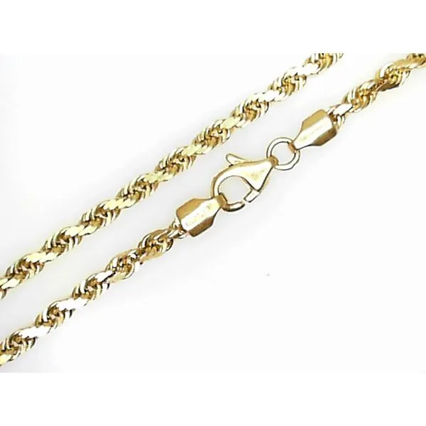 14K Yellow Gold 24" Rope Chain Chipper's Jewelry Bonney Lake, WA