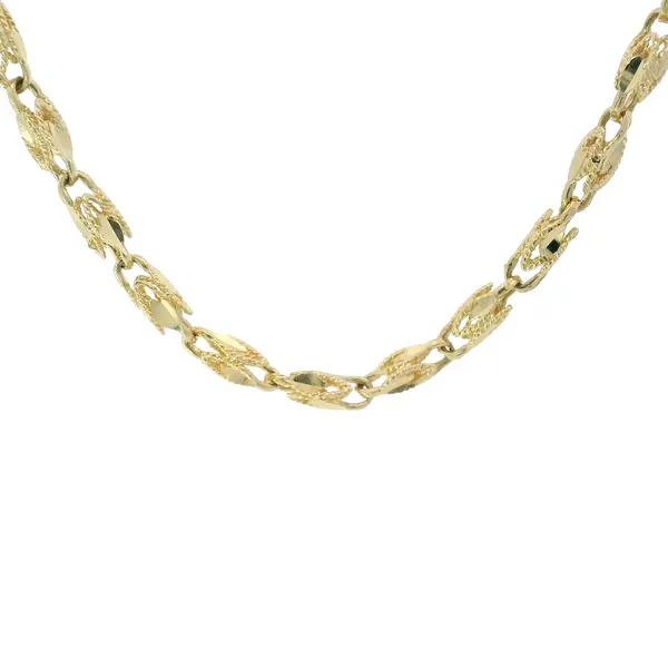 14K Yellow Gold Fancy Link Chain Chipper's Jewelry Bonney Lake, WA
