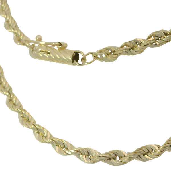 14K Yellow Gold Heavy Rope Chain Necklace Chipper's Jewelry Bonney Lake, WA