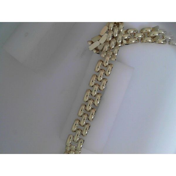 14KY 17 Inch Panther Link Necklace 9.4mm wide. Chipper's Jewelry Bonney Lake, WA