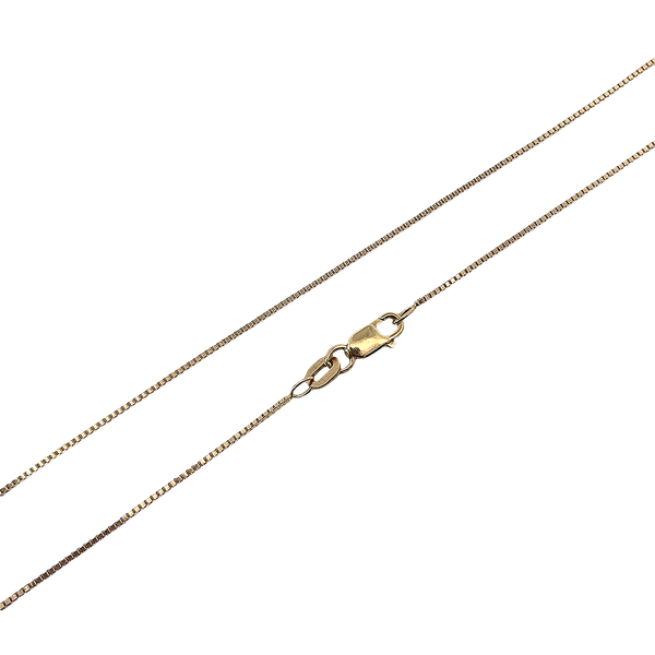 14KY 17 Inch Box Chain 0.75mm wide. Chipper's Jewelry Bonney Lake, WA