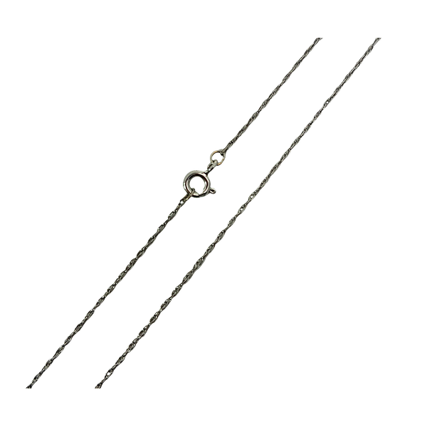 14KW 20 1/4 Inch Open Rope Chain 0.95mm wide. Chipper's Jewelry Bonney Lake, WA