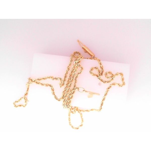 14KY Diamond Cut Rope Chain 20 Inches1.60mm Wide. Chipper's Jewelry Bonney Lake, WA