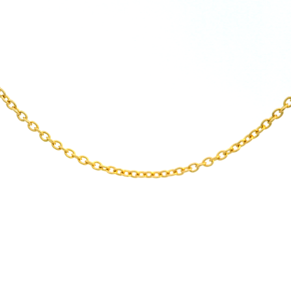 14KY 18.5 Inch Cable Chain 0.95mm Wide. Chipper's Jewelry Bonney Lake, WA