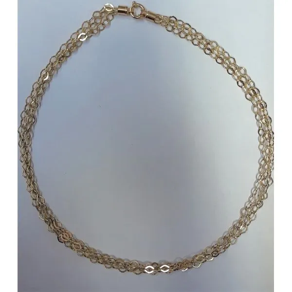 14K Yellow Gold Triple Chain Necklace Chipper's Jewelry Bonney Lake, WA