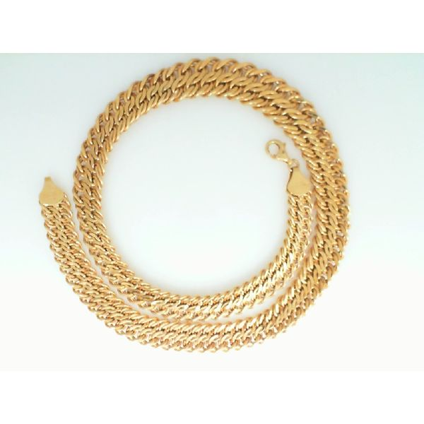 17" Gold Necklace (Gradient 9.69 to14mm in Center) Chipper's Jewelry Bonney Lake, WA