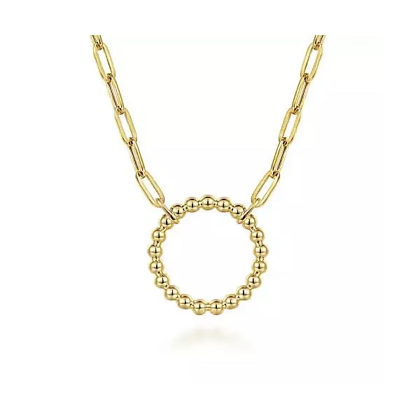 14K Yellow Gold Paper Clip Chain Necklace Chipper's Jewelry Bonney Lake, WA