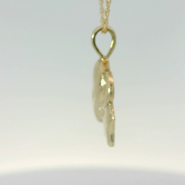 14KY Necklace w/ Elephant Pendant and 16