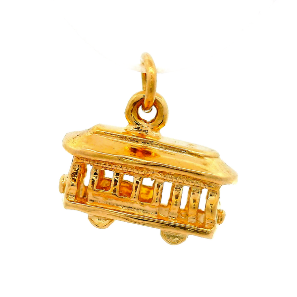 14K Yellow Gold Trolley Charm Chipper's Jewelry Bonney Lake, WA