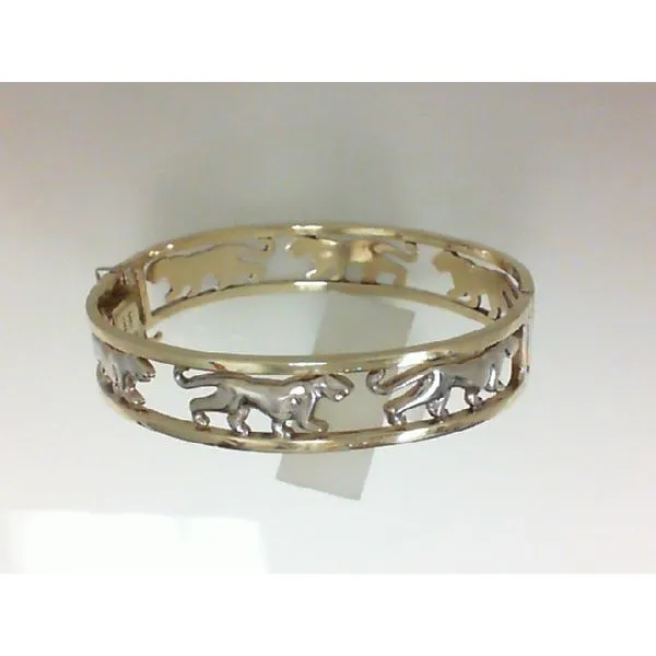 14K Hinged Tutone Leopard Bangle Chipper's Jewelry Bonney Lake, WA
