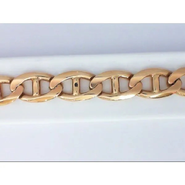14K Yellow Gold Marine Link Bracelet Chipper's Jewelry Bonney Lake, WA