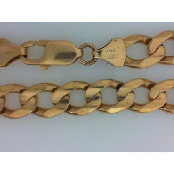 18K Yellow Gold Bevel Link Bracelet similar item image