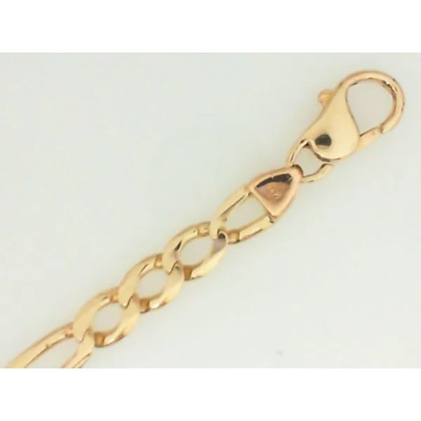 14kt Yellow Gold Figaro Bracelet with Lobster Clasp Chipper's Jewelry Bonney Lake, WA