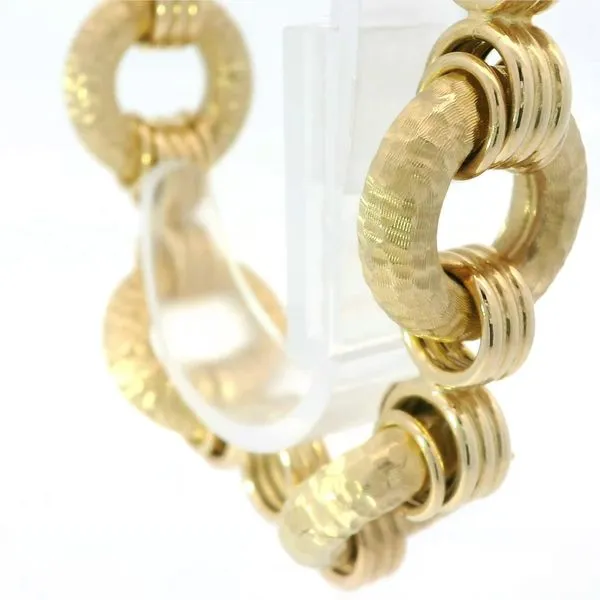 14K Yellow Gold Rolo Style Bracelet Image 2 Chipper's Jewelry Bonney Lake, WA