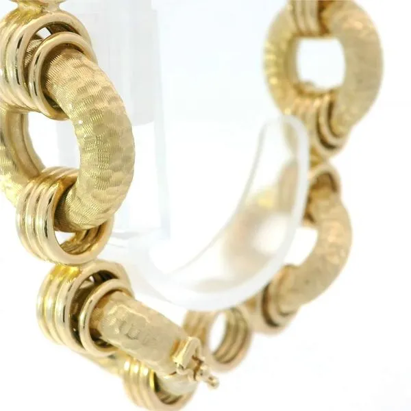 14K Yellow Gold Rolo Style Bracelet Image 3 Chipper's Jewelry Bonney Lake, WA