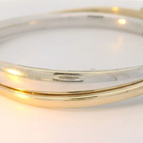 14K Two Tone Bangle Bracelet Chipper's Jewelry Bonney Lake, WA