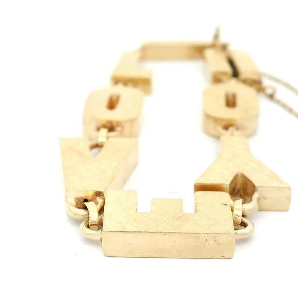 14KY Vintage 1960's Lucian Piccard I LOVE YOU Bracelet Image 2 Chipper's Jewelry Bonney Lake, WA