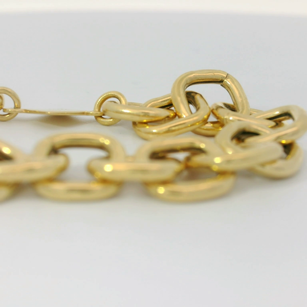 14KY 7" Square Link Bracelet Image 4 Chipper's Jewelry Bonney Lake, WA