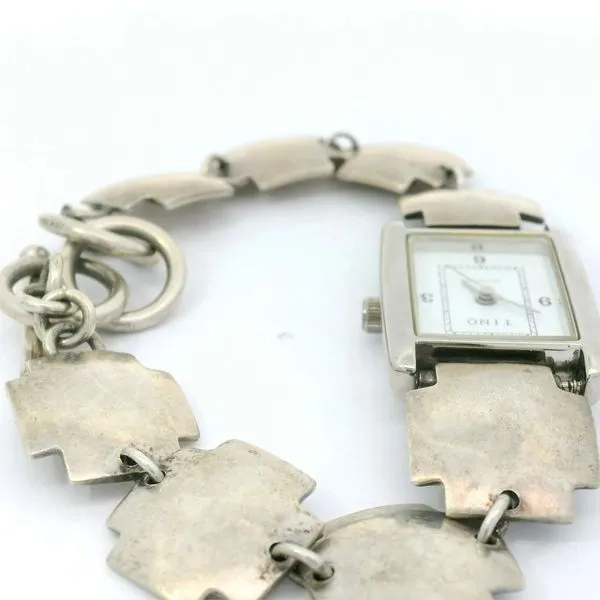 Watch Quartz with Sterling Silver Cross Design Bracelet Image 4 Chipper's Jewelry Bonney Lake, WA