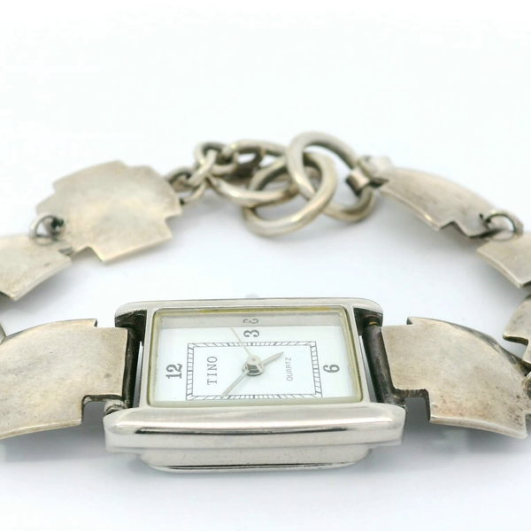 Sterling Silver Cross Design Bracelet Watch Chipper's Jewelry Bonney Lake, WA