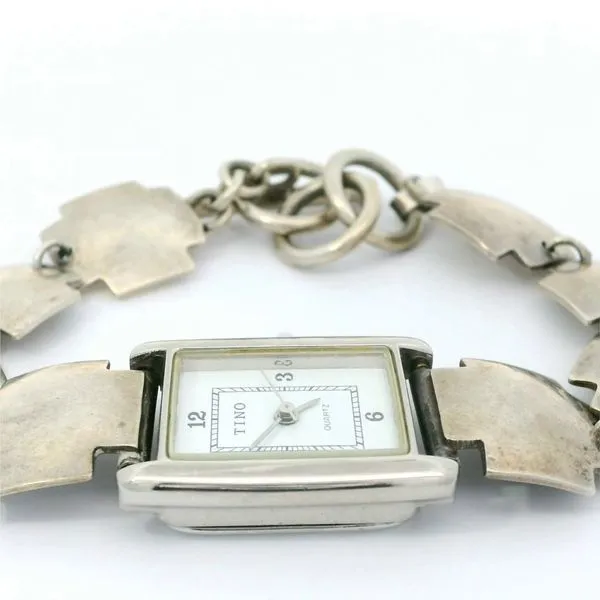 Watch Quartz with Sterling Silver Cross Design Bracelet Chipper's Jewelry Bonney Lake, WA