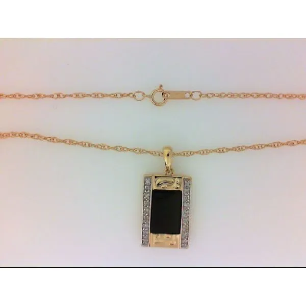 Onyx & Diamonds Pendant Chipper's Jewelry Bonney Lake, WA