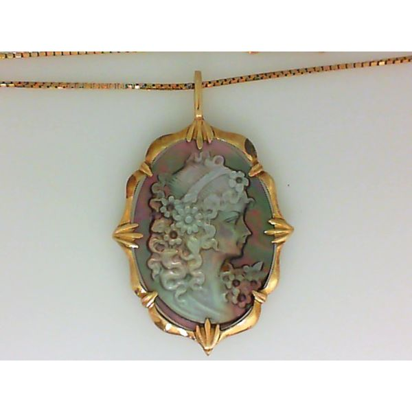 14KY Bezel, Abalone Cameo 30x22 Pendant Chipper's Jewelry Bonney Lake, WA