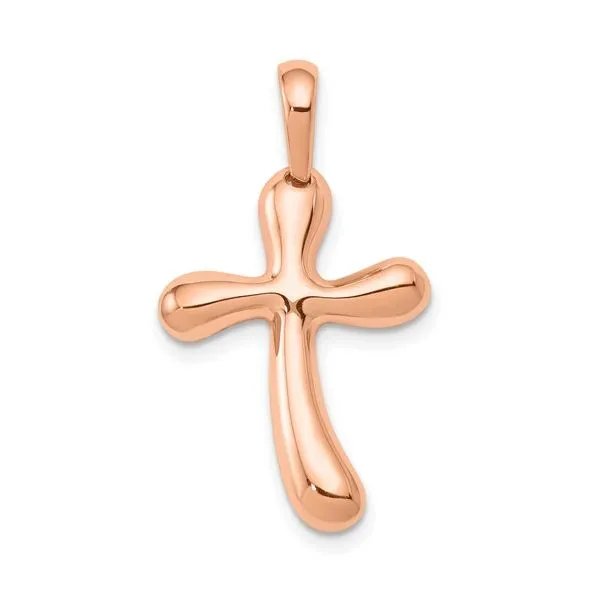 14kt Rose Gold Cross Pendant Chipper's Jewelry Bonney Lake, WA