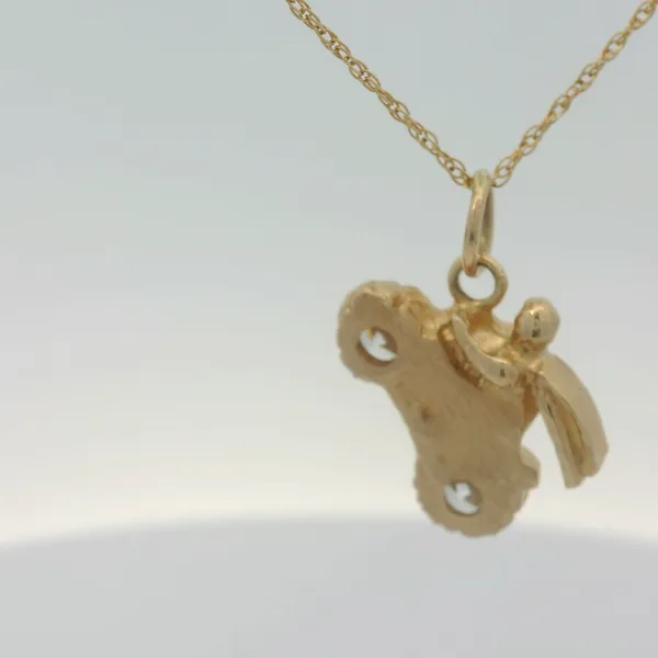 14Kt Estate Pendant or Charm with Two YAG Evil Knievel Image 5 Chipper's Jewelry Bonney Lake, WA