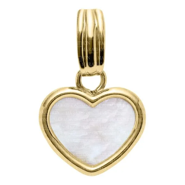 14Kt Yellow Gold Heart MOP Pendant Chipper's Jewelry Bonney Lake, WA