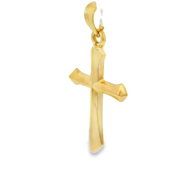 14Kt Yellow Gold Polished Cross Pendant Image 3 Chipper's Jewelry Bonney Lake, WA