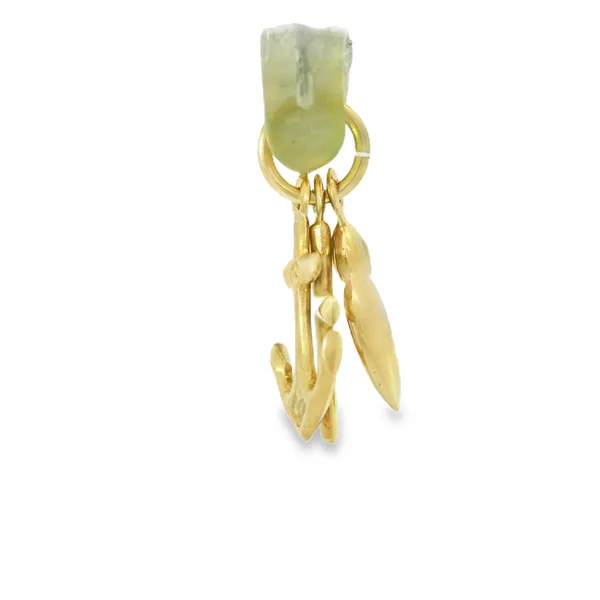 14K Yellow Gold Anchor Cross Heart Pendant with 18" Box Chain Image 3 Chipper's Jewelry Bonney Lake, WA