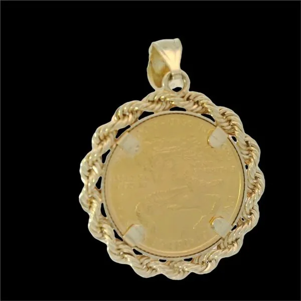 14K Yellow Gold 1986 Gold Eagle 5 Dollar Coin Pendant Image 4 Chipper's Jewelry Bonney Lake, WA