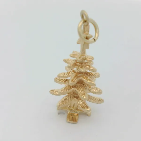 14KY Vintage Christmas Tree Charm Image 4 Chipper's Jewelry Bonney Lake, WA