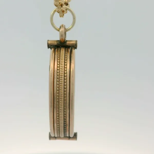 14K Yellow Gold Victorian Era Landscape Pendant with Gold Filled Chain Image 5 Chipper's Jewelry Bonney Lake, WA
