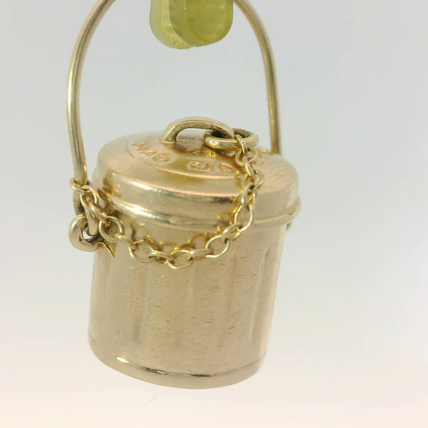 14K Yellow Gold Mad Money Bin Charm Pendant Image 3 Chipper's Jewelry Bonney Lake, WA